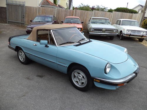 ALFA ROMEO 2.0 INJECTION SPIDER(1984) BLUE! LHD NOW SOLD! VENDUTO