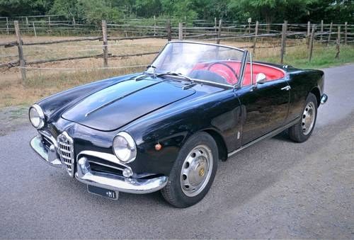 1961 AlfaRomeo Giulietta Spider III Series VERKAUFT