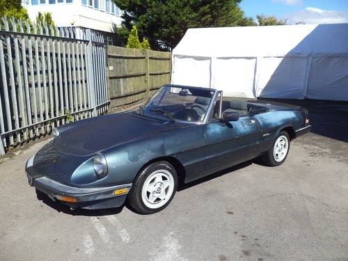 ALFA ROMEO 2.0 INJECTION SPIDER(1987)MET BLUE! LHD US IMPORT For Sale