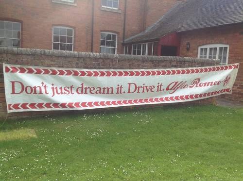Alfa Romeo Banner – Don’t just dream it. Drive it In vendita
