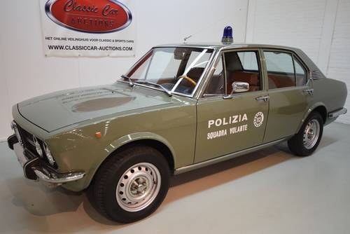 Alfa Romeo Alfetta Berlina Polizia 1975 For Sale by Auction