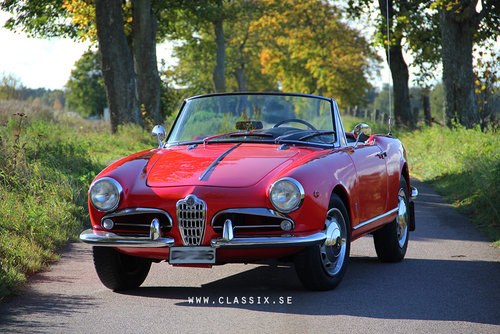 1962 Alfa Romeo Giulietta Spider 1300 SOLD