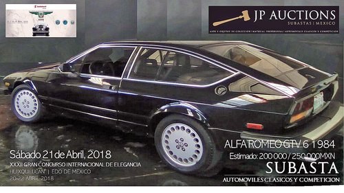 ALFA ROMEO GTV6 1984 For Sale by Auction