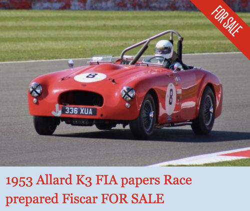 1953 Allard K3 FIA race car for sale In vendita