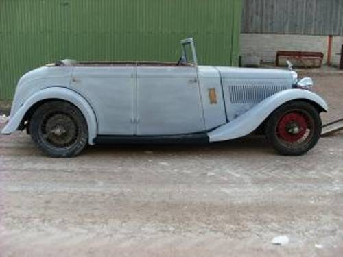 1934 ALVIS SILVER EAGLE, NEEDS NEW HOME SOLD