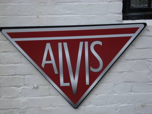 Alvis 80cm garage sign In vendita