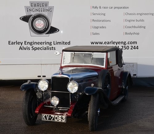 1934 Alvis Firefly Drophead Coupe  SOLD