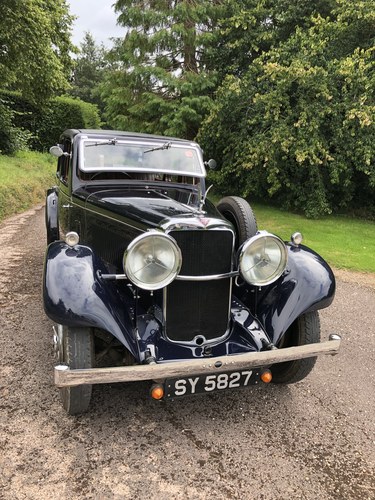 1936 Alvis silver eagle, cross and ellis saloon For Sale