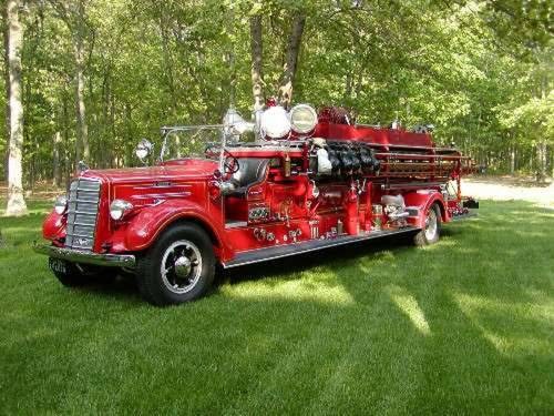 1938 Mack Ladder Fire Truck For Sale
