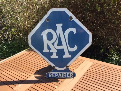 1947 Original RAC double sided garage sign For Sale