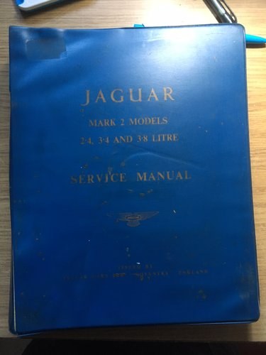 Jaguar MK 2 workshop manual In vendita