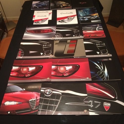 Alfa Romeo Brochures/Magazines Collection. For Sale