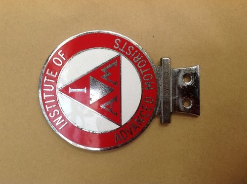 Institute Of Advanced Motorists Enamel Badge  VENDUTO