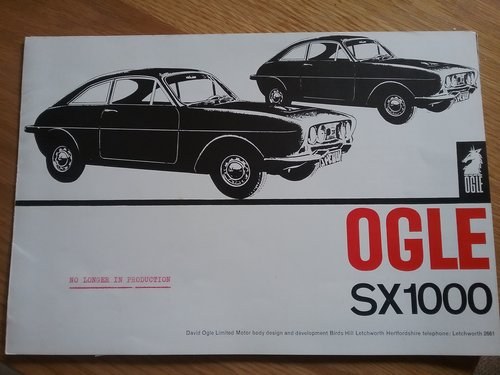 1962 Ogle SX1000 brochure For Sale