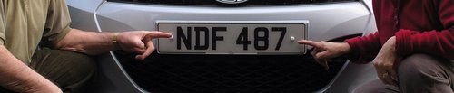 Cherished number plate ndf 487 In vendita