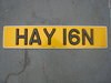 HAY 16N Reg plate  In vendita