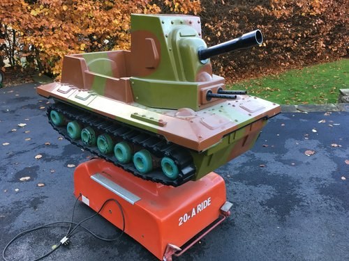 1970s coin operated Ride in Tank For Sale
