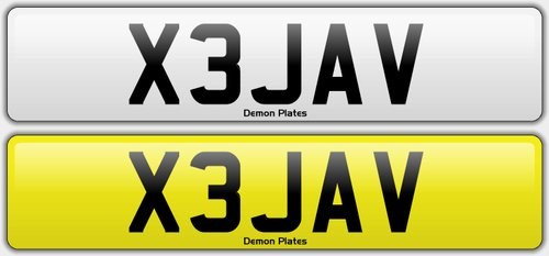 X3 JAV NUMBER PLATE FOR SALE !!!!!!! For Sale