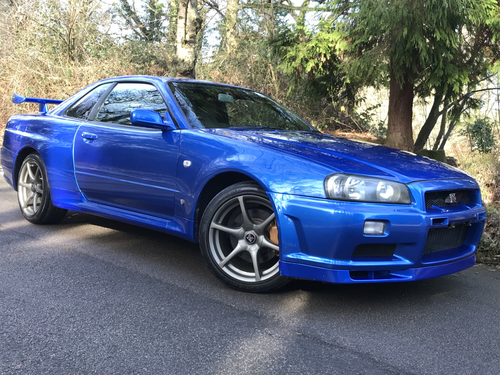 NISSAN GTR 34  1999 BAYSIDE BLUE In vendita