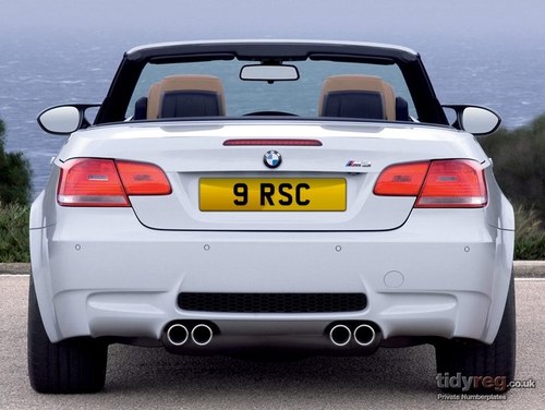 9 RSC Cherished Number Plate For Sale