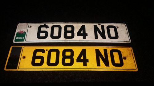 6084 NO.  CHERISHED N/PLATE FOR SALE. In vendita