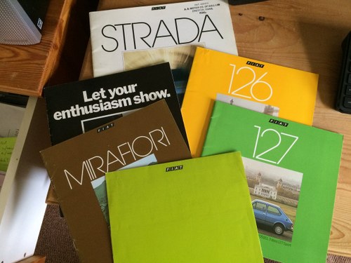 Fiat Strada, Mirafiori,126,127 Brochures VENDUTO