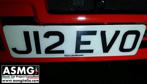 J12 EVO UK Vehicle Registration In vendita
