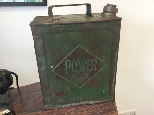 Pre war power petrol can For Sale