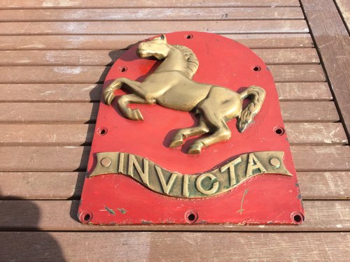 Aveling Barford Invicta brass name plate For Sale