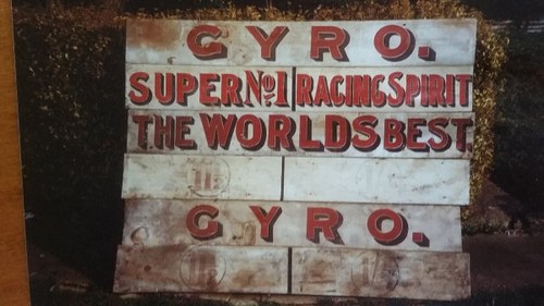 Very Rare Gyro Spirit advertising boards c 1928 For Sale
