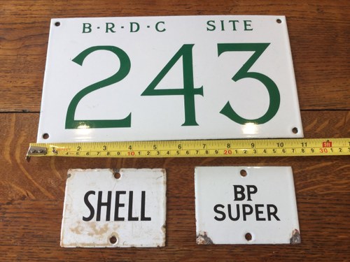A small collection of motoring enamel signs For Sale
