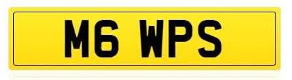 cherished private number plate, M6 WPS , BMW M6 In vendita