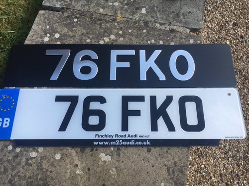 Short dateless number plate, no vat to pay on top For Sale