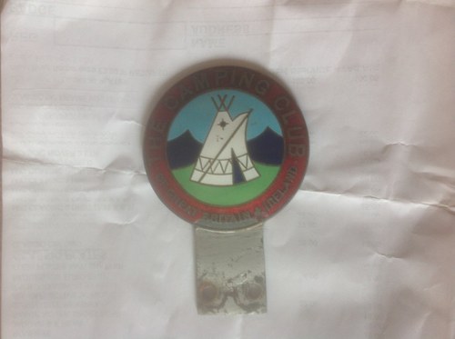 1969 Caravan and camping badge. Make GAUNT. SOLD