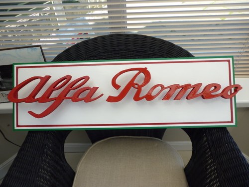 Alfa Romeo 3D Stand Off Sign In vendita