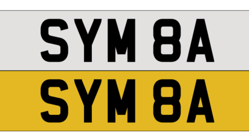 SYM8A number plate In vendita
