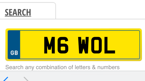 Number plate  For Sale