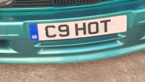 C9 HOT Number plate on retention For Sale