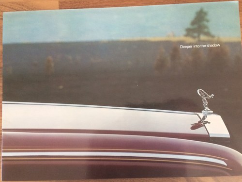 Rolls Royce Silver Shadow II brochure. For Sale