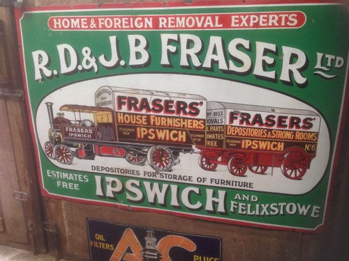 Rare enamel sign For Sale