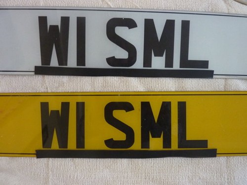 W1 SML number plate VENDUTO