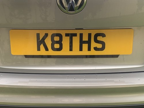 K8THS Number Plate For Sale