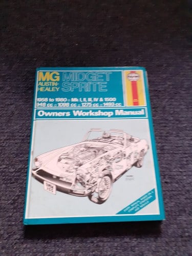 Haynes MG midget workshop manual  free collect In vendita