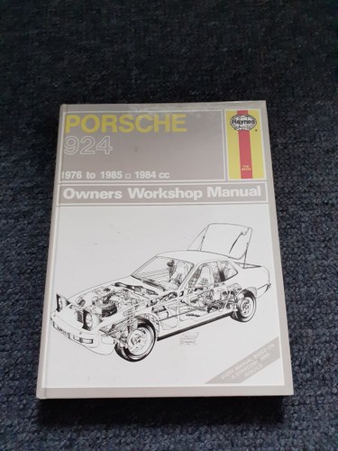 Haynes Porsche 924 workshop manual SOLD