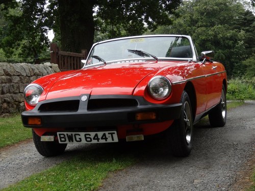 1979 MGB Roadster in beautiful condition. Low mile SOLD