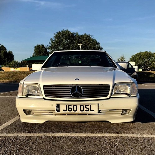 1992 Mercedes SL 500 Lovely White Convertible For Sale