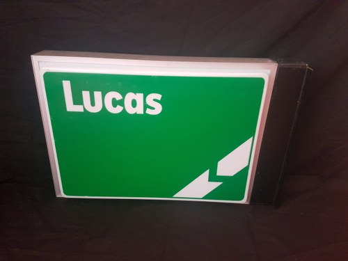 NOS Lucas Double Sided Light Up Sign In vendita