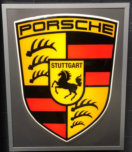 1975 An original large Porsche dealer sign SOLD