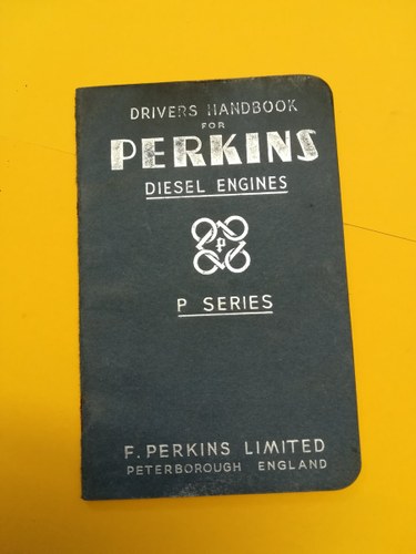 Perkins "P" Series Diesel Engine Driver's Handbook In vendita