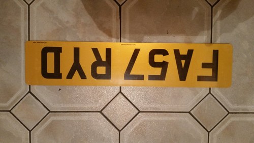 Number plate SOLD